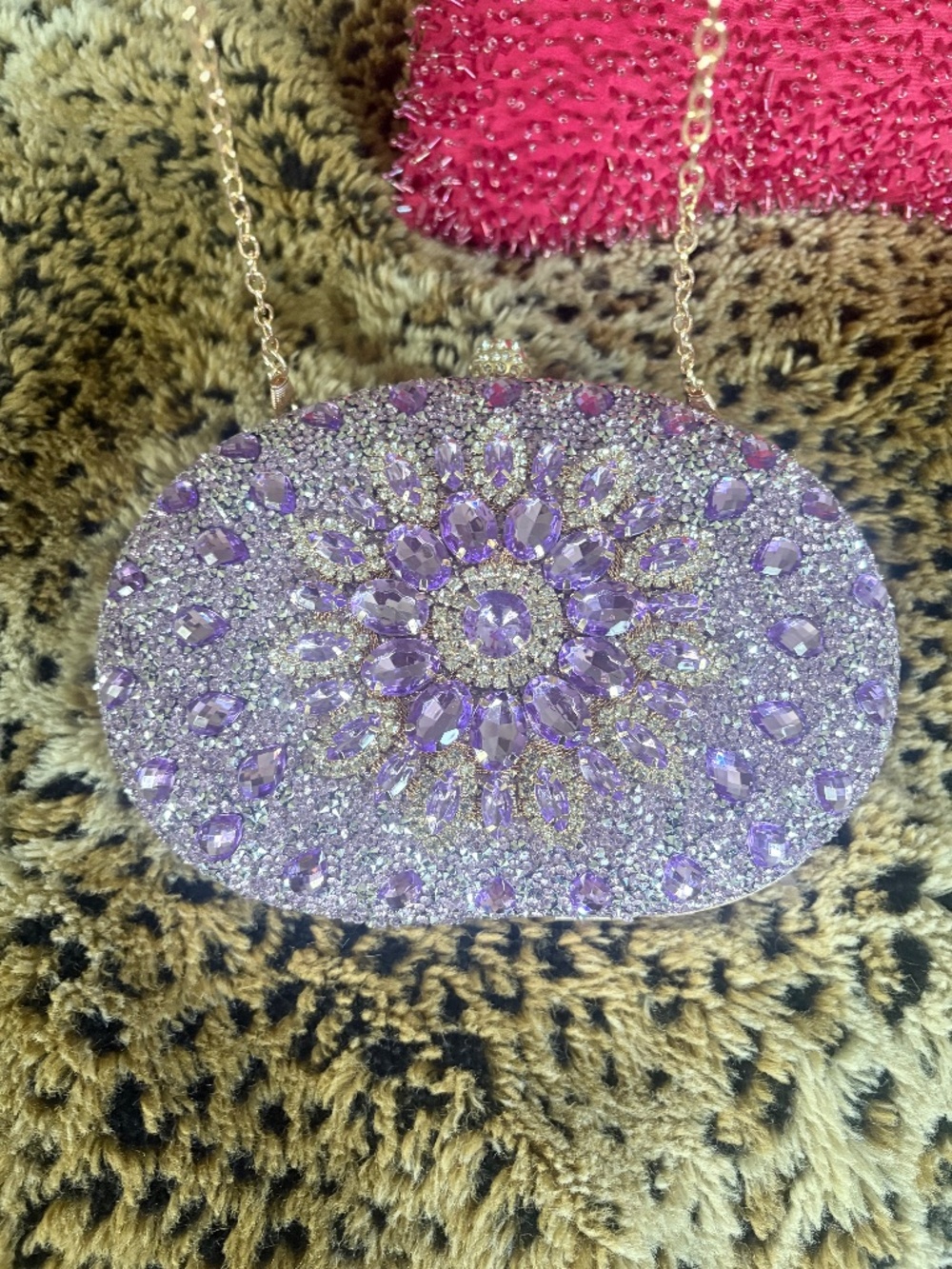 Purple Bejeweled Purse